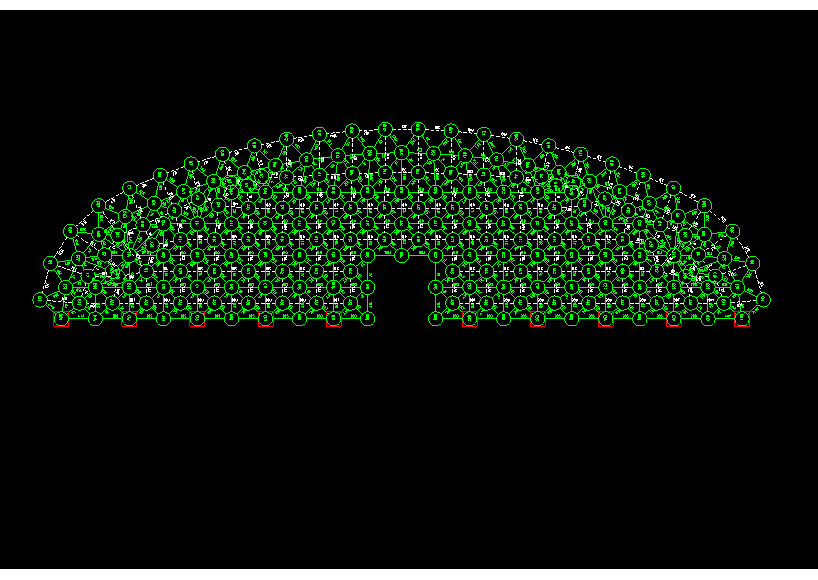 南宫锡林浩特91跨，1000米长干煤棚网架设计