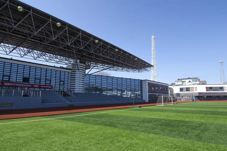 南宫体育场看台网架工程